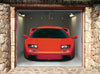 garage poster motif RED SPORTSCAR