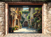 garage poster motif ROMANTIC ALLEY