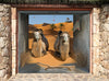 garage poster motif DESERT CAMELS