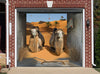 garage poster motif DESERT CAMELS