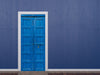 door billboard motif BLUE DOOR