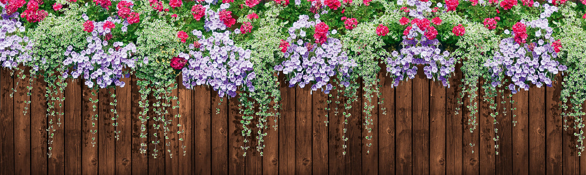 balcony banner motif GERANIUMS – StyleYourGarage