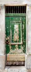 door billboard motif OLD GREEN DOOR