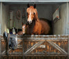 garage poster motif HORSE BOX